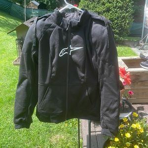 Alpinestars Stella Chrome Sport Hoody womens xxl small moth hole under right arm